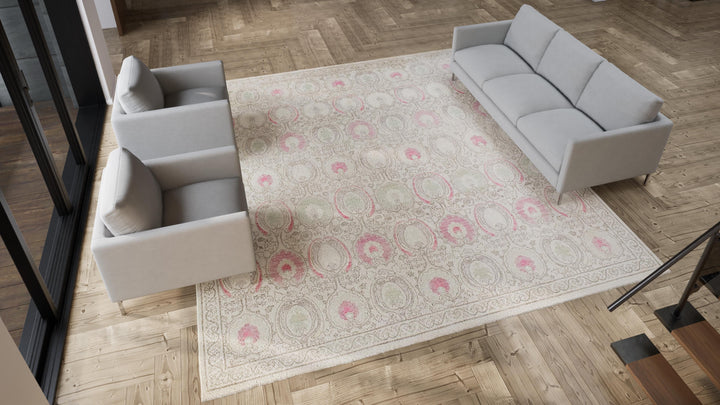 Multi Transitional Wool Rug - 11'10" x 12'3"