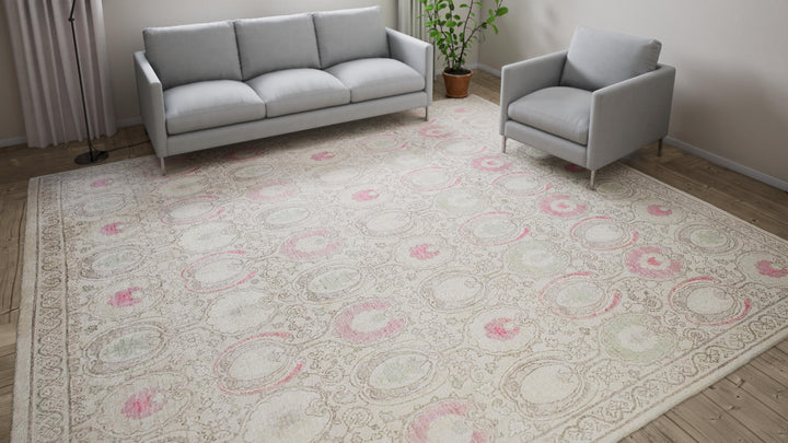 Multi Transitional Wool Rug - 11'10" x 12'3"