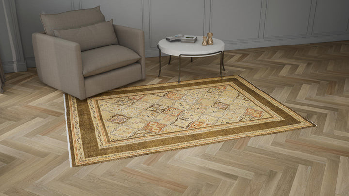 Multicolored Traditional Wool Rug - 6' x 8'5"