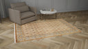 Gold Traditional Wool Rug - 6'2" x 9'1"