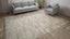 Gold Contemporary Bamboo Wool Blend Rug