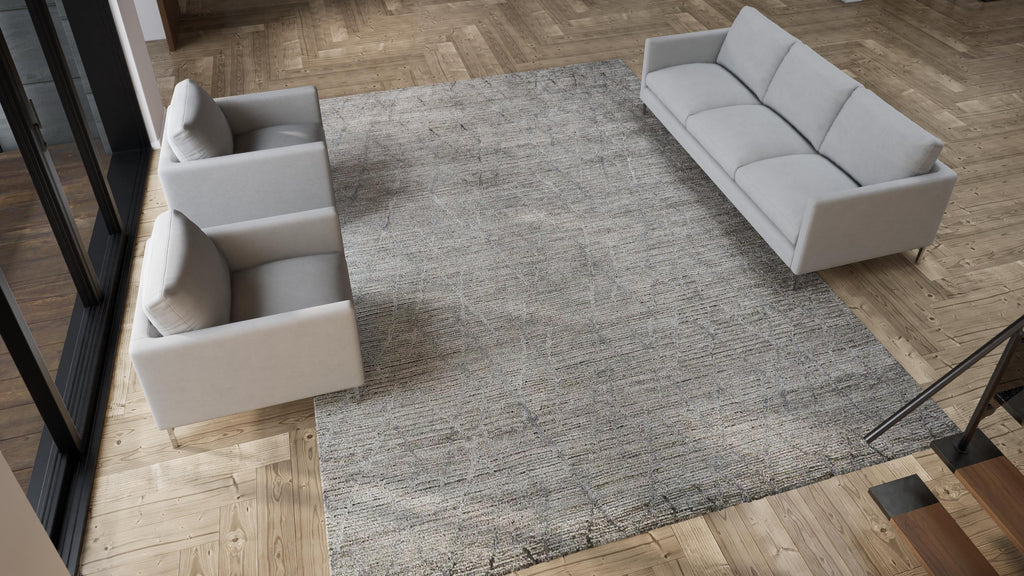 Ribbed Rug - Stone Grey