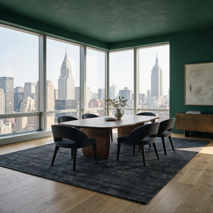 Ribbed Essentials Rug - Onyx Black