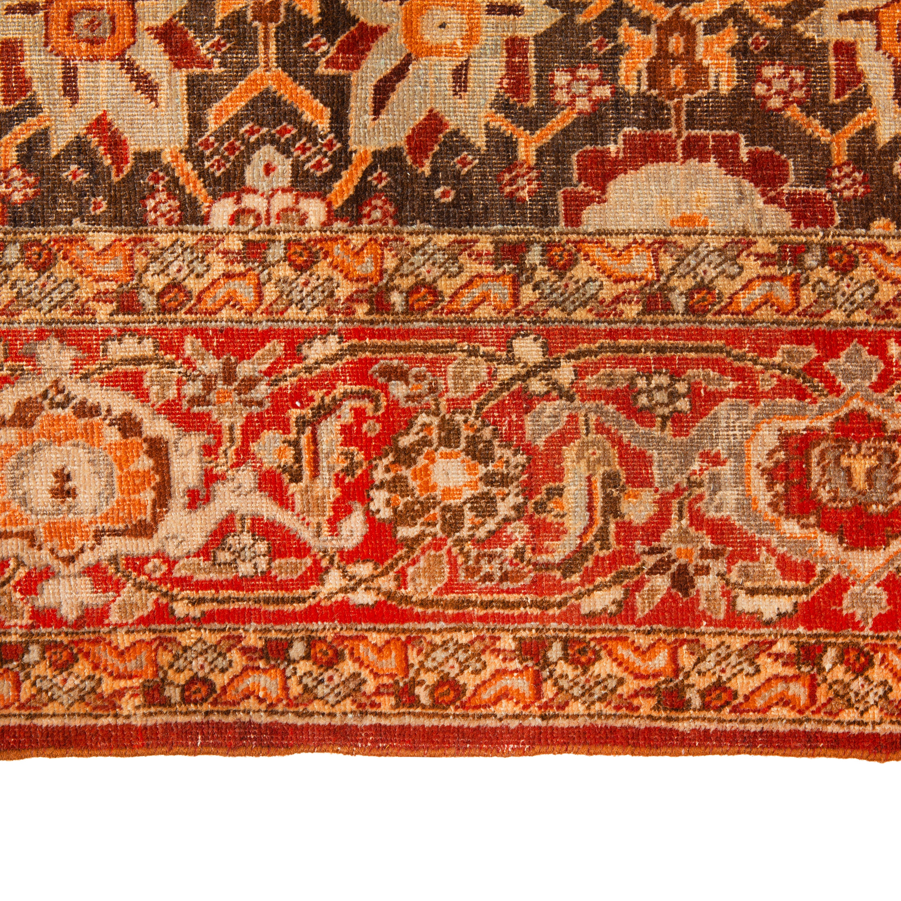 Brown Vintage Wool Malaya Persian Rug - 9'5" x 11'9"
