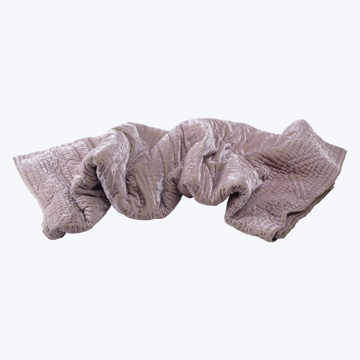 Quilted Throw, Soft Lavender