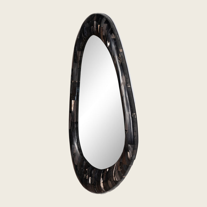 Wood Framed Organic Mirror