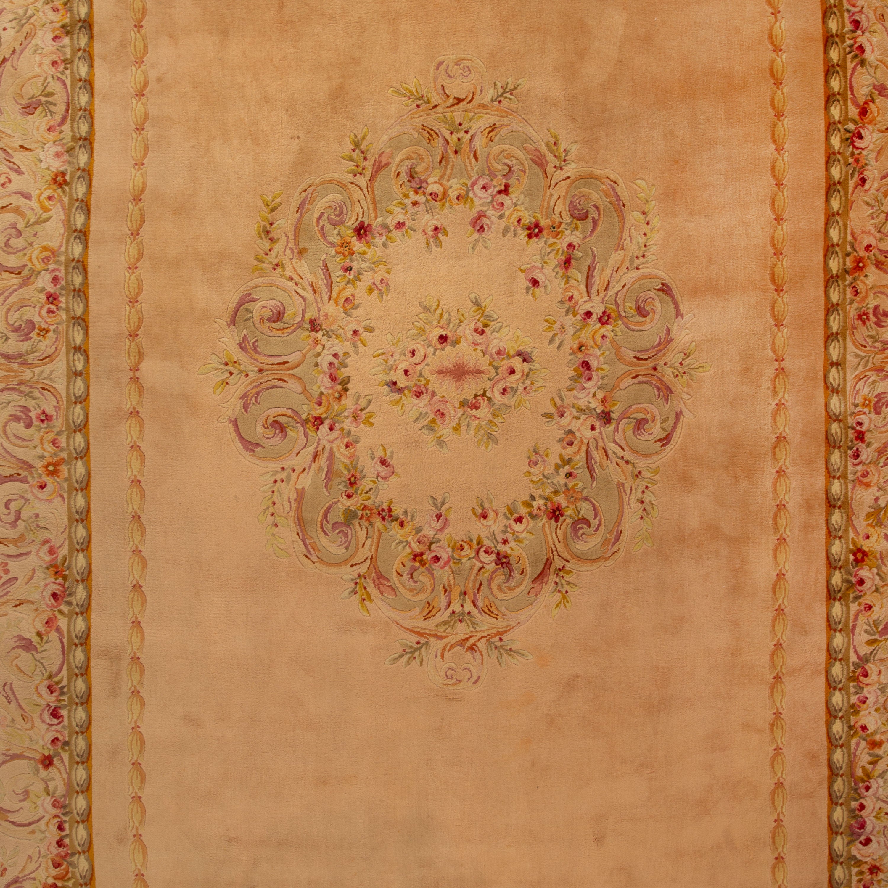 French Aubusson Rug - 12'00" X 17'06"