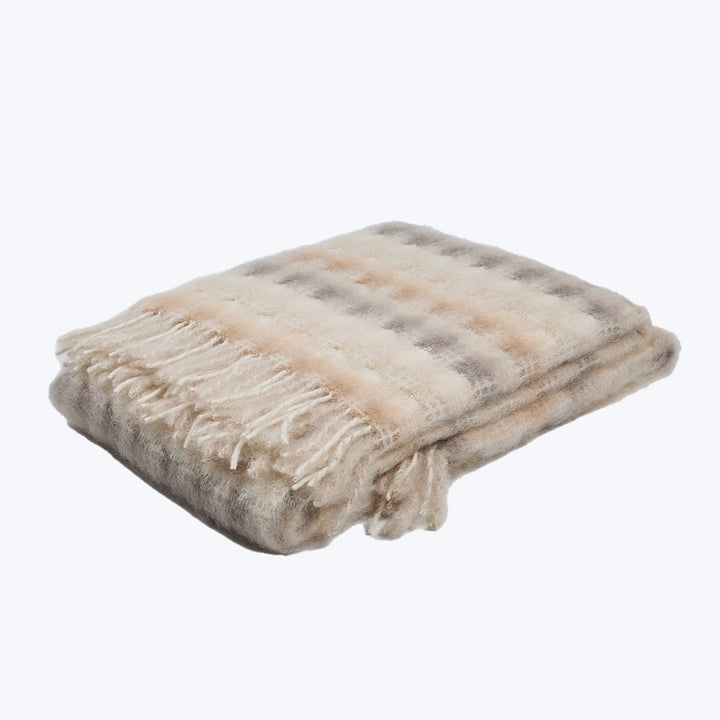 Mohair Plaid Throw