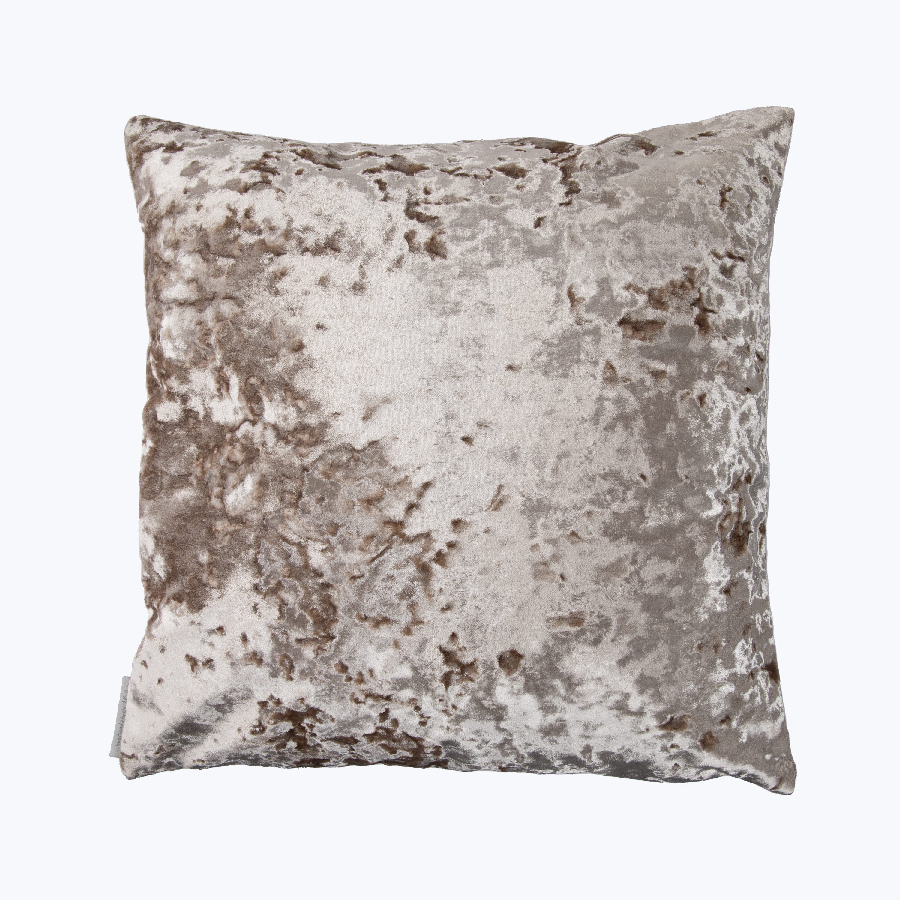 Crushed Velvet Pillow Taupe