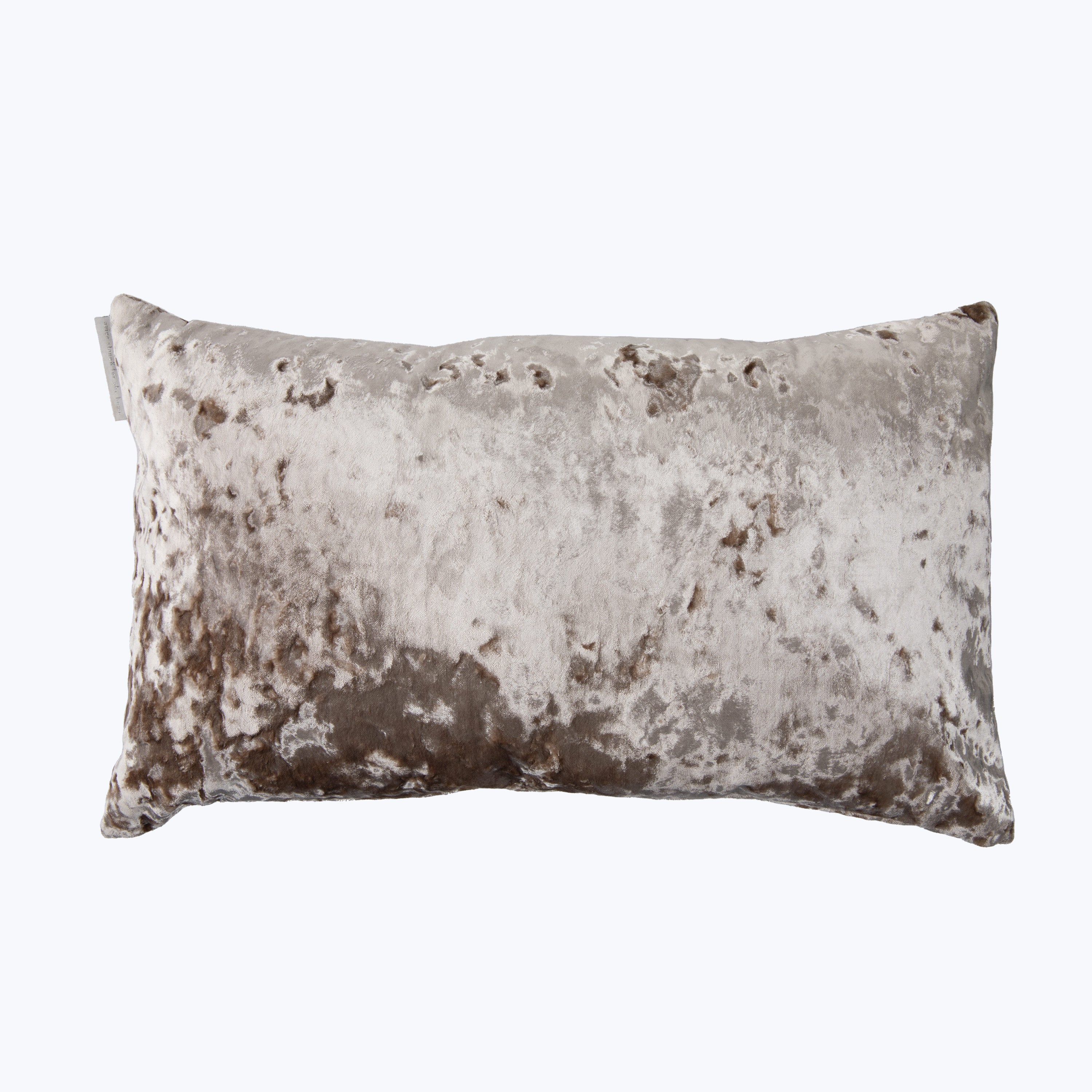 Crushed Velvet Pillow Taupe