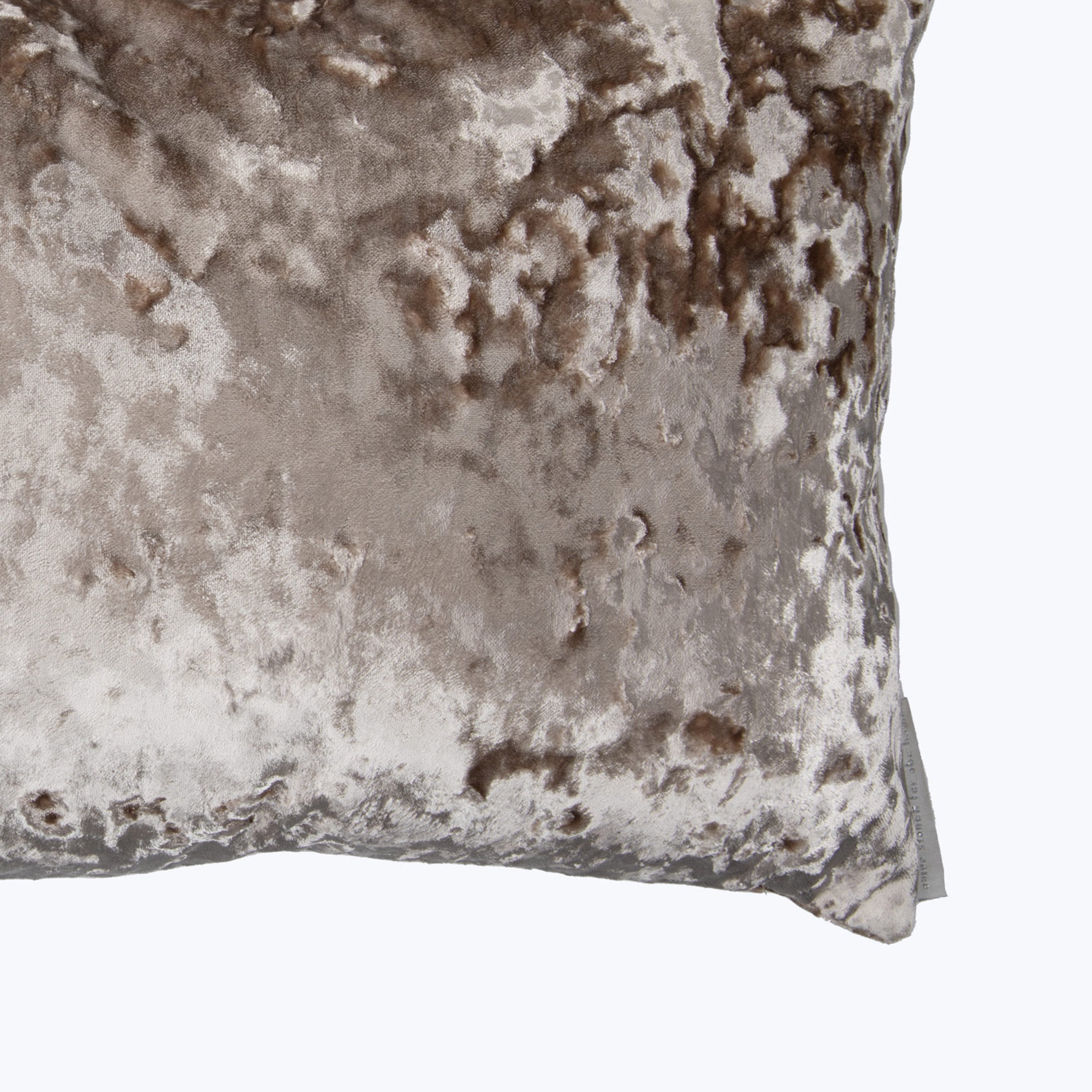 Crushed Velvet Pillow Taupe