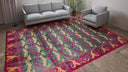 Multicolored Transitional Wool Rug - 9'1" x 12'