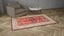 Red and Ivory Antique Indian Agra Rug - 6'0" x 8'9"