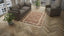 Brown Antique Indian Agra Rug - 5'9" x 8'5"