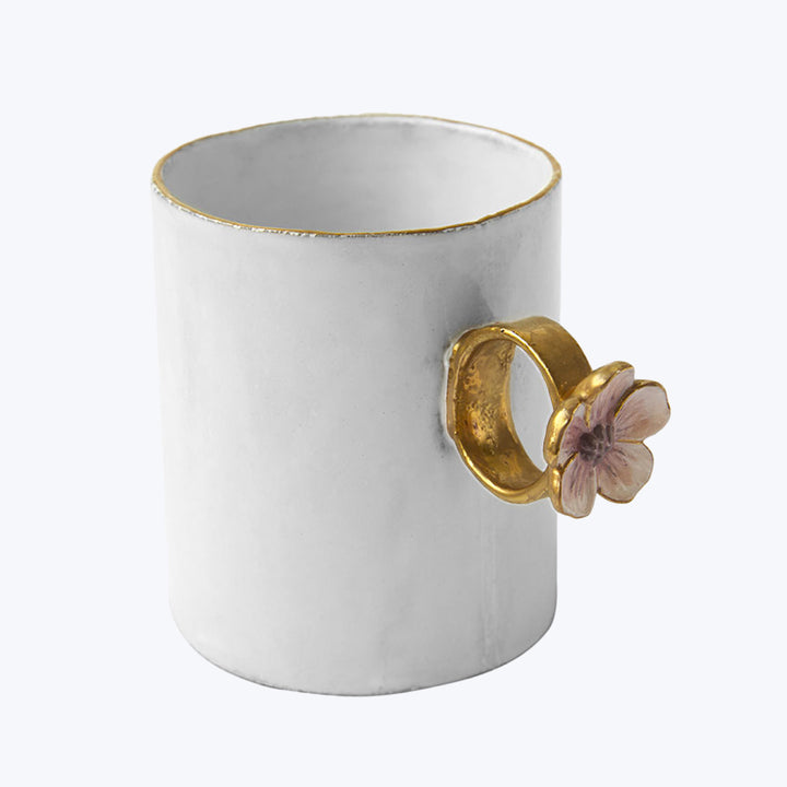 Pink Flower Ring Cup