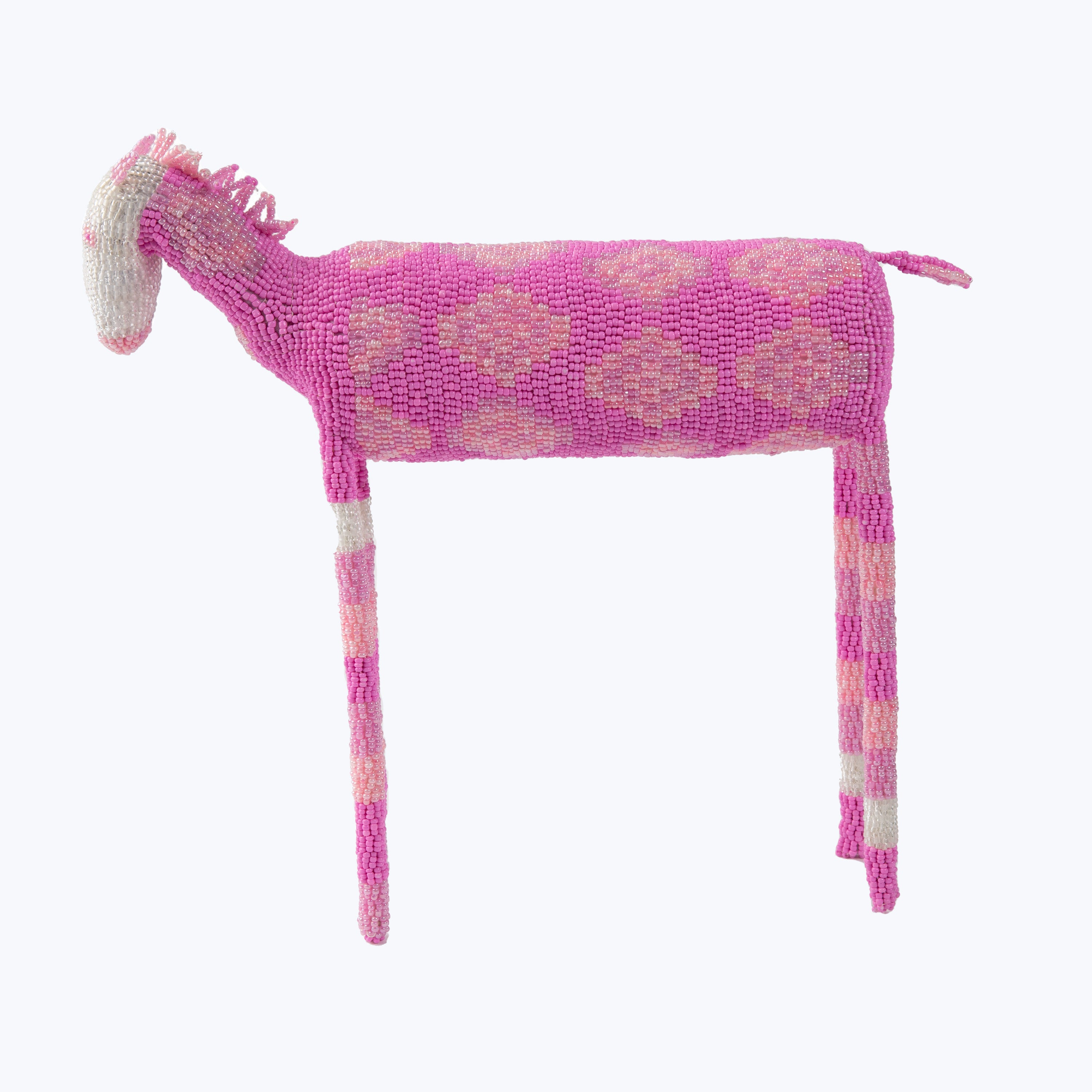 Medium Beaded Animal, Pink