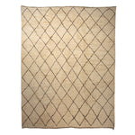 Beige Vintage Berber Moroccan Wool Rug - 17'7" x 22'