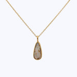 Teardrop Opal Pendant 18K Tcw Opal 4.3 Chain 16" 4.3 / 16"