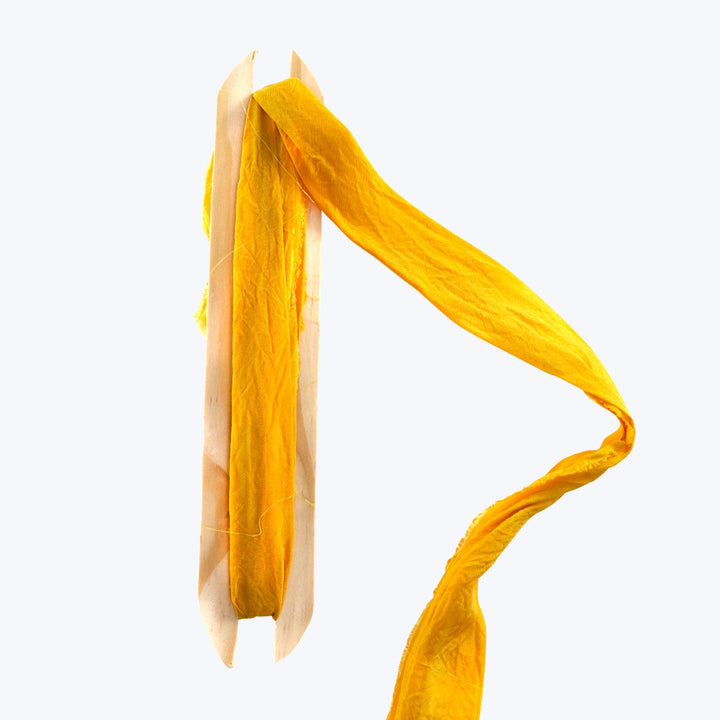 Hand Dyed Ribbon Mustard