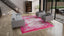 Pink Modern Wool Silk Blend Rug - 8'11" x 11'8"