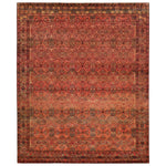 Red Alchemy Traditional Silk Rug - 8'9" x 10'11"