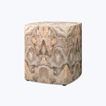 Ink Blot Faux Marble Side Table