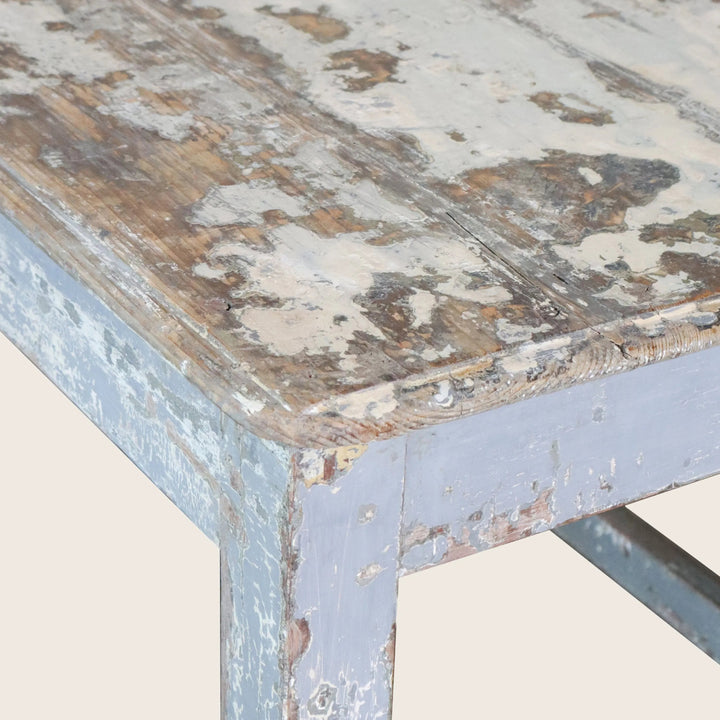 Vintage Chippy Console Bench Table