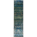 Blue Alchemy Contemporary Silk Runner - 3'1" x 11'7"