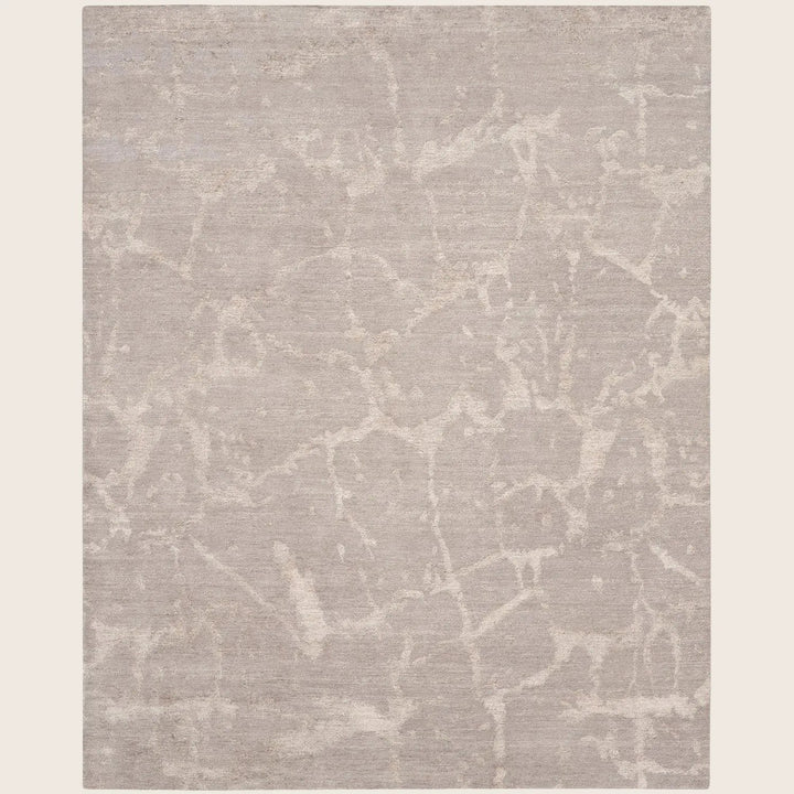 Neutral Essentials Modern Bamboo Silk Wool Blend Rug