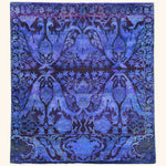 Purple Alchemy Traditional Silk Wool Blend Rug - 7'4" x 8'5"