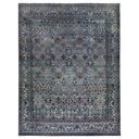 Multicolored Alchemy Traditional Silk Wool Blend Rug - 8'11" x 11'9"