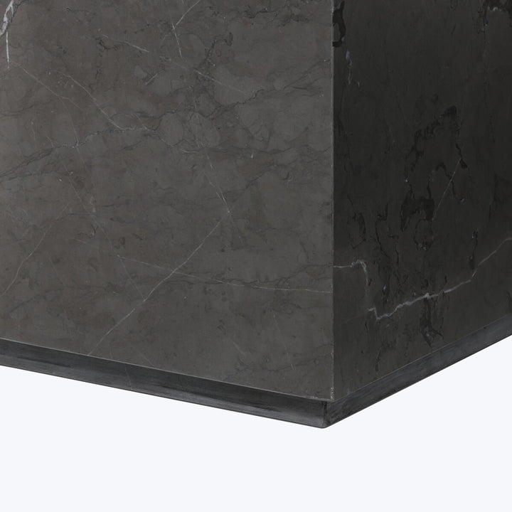 Modern Marble Plinth End Table