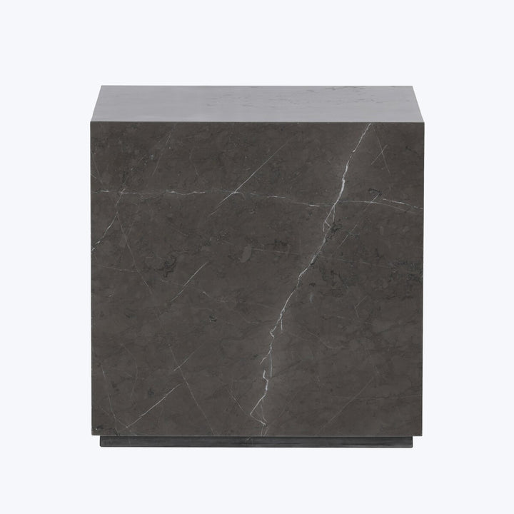 Modern Marble Plinth End Table