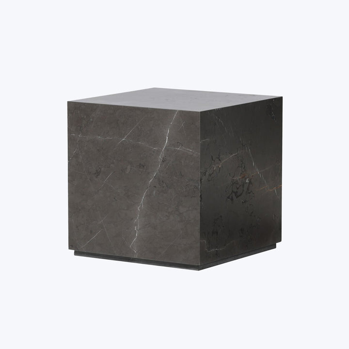 Modern Marble Plinth End Table