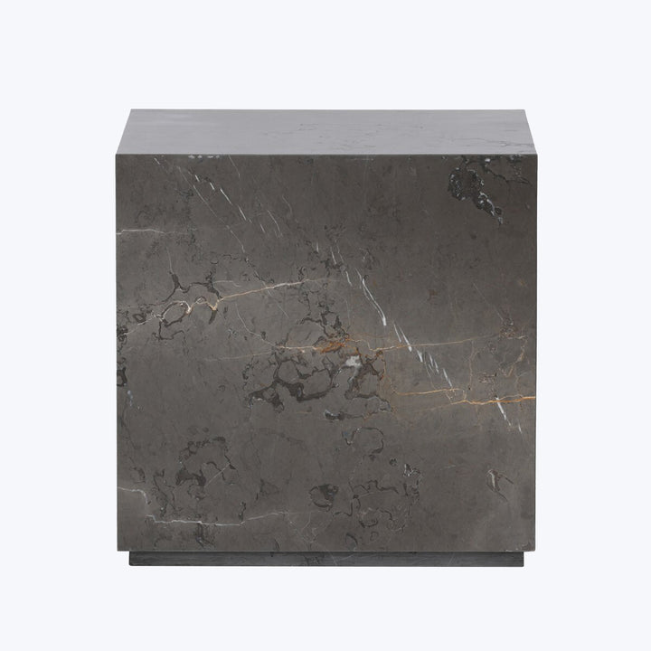 Modern Marble Plinth End Table