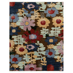 Multicolored Contemporary Wool Rug - 7'10" x 9'10"