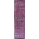 Purple Alchemy Contemporary Silk Runner - 2'11" x 12'1"