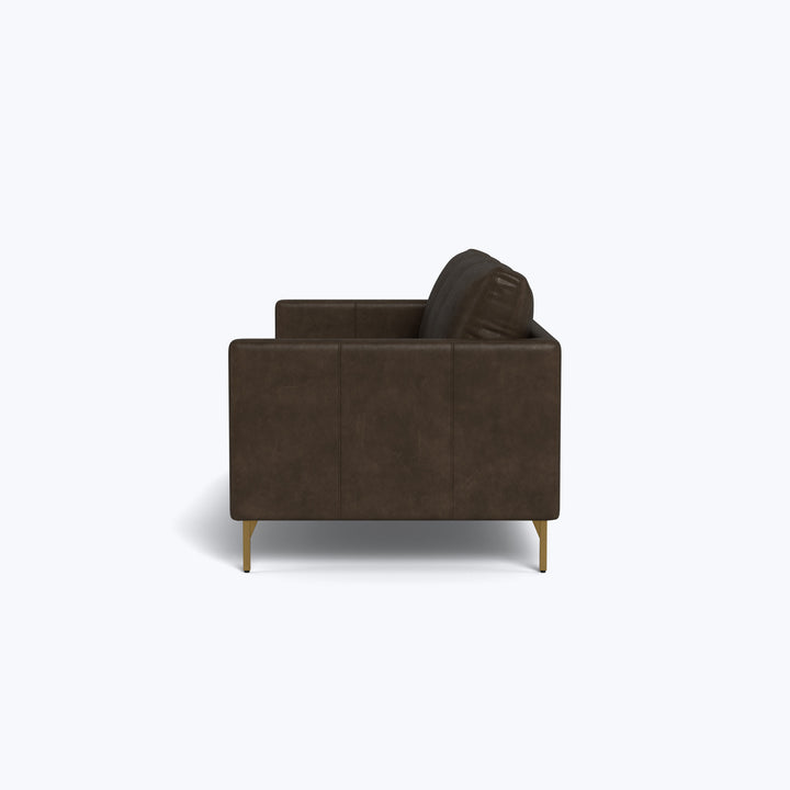 Hannah Leather 86" Three Seat Sofa