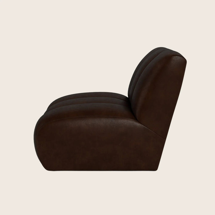 Grove Street Leather Armless Chair