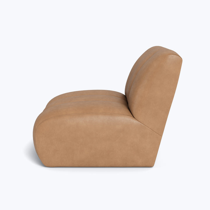 Grove Street Leather Armless Chair