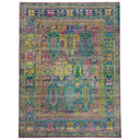 Multicolored Alchemy Traditional Silk Rug - 7'11" x 10'9"