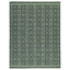 Green Swedish Inspired Flatweave Wool Rug - 9'4" x 12'