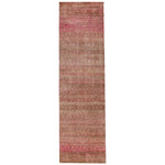 Pink Alchemy Contemporary Wool Silk Blend Runner - 3' x 12'2"