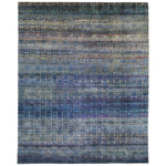Blue Alchemy Contemporary Silk Rug - 7'11" x 9'10"