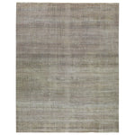 Ivory Alchemy Contemporary Wool Silk Blend Rug - 7'9" x 9'11"