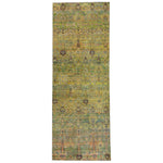 Green Alchemy Contemporary Wool Silk Blend Runner - 3' x 8'8"