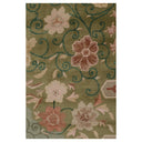 Green Contemporary Wool Cotton Blend Rug - 9'11" x 14'2"