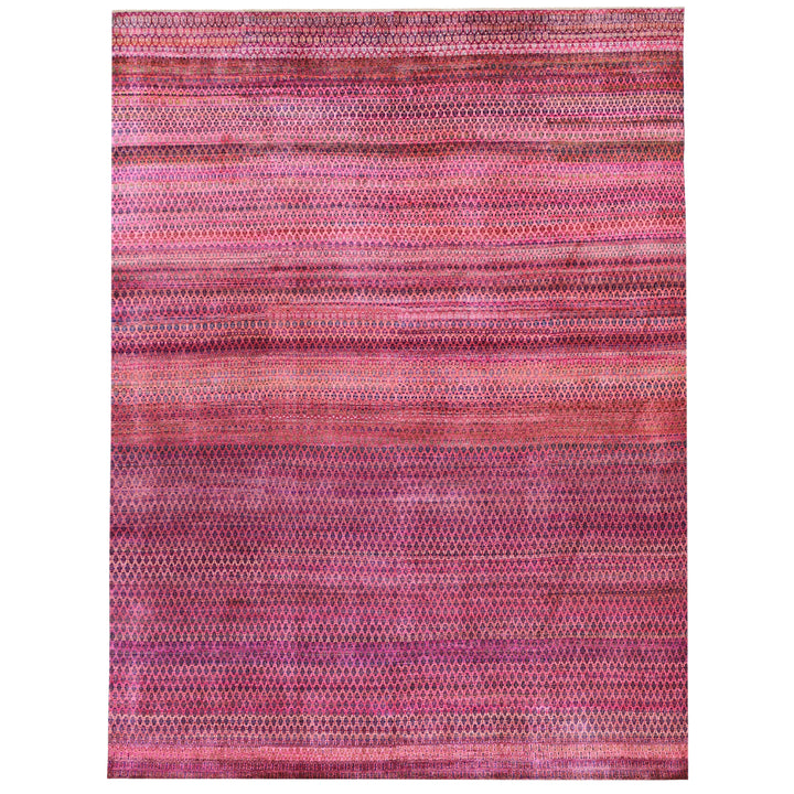 Purple Alchemy Contemporary Silk Rug - 9' x 12'
