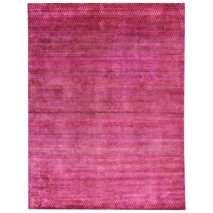 Pink Alchemy Contemporary Silk Rug - 8'11" x 11'8"