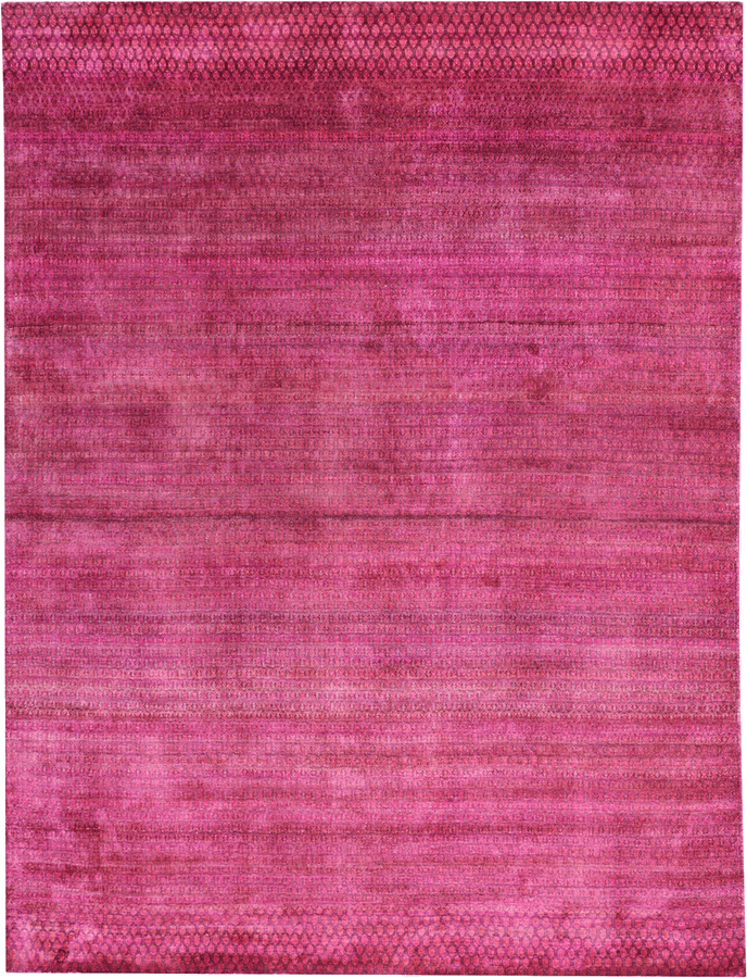 Pink Alchemy Contemporary Silk Rug - 8'11